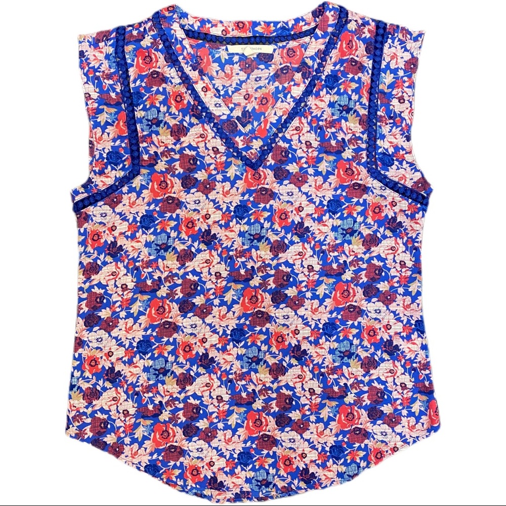 41 HAWTHORN Stitch Fix Carla Crochet Blouse Tank